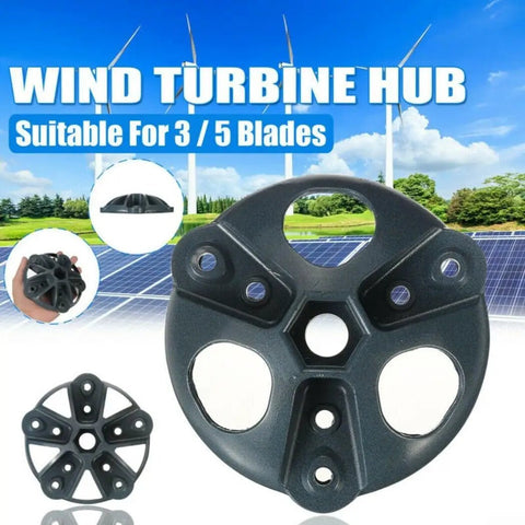 Rock Solid High Performance Steel Wind Turbine Hub Assembly With Low Noise Design For 3 Or 5 Blade Rotors S Or M Types viewed from the front.