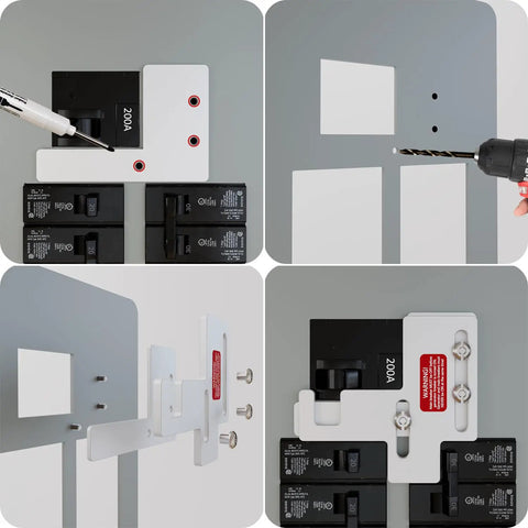 Generator Interlock Kit For 150 And 200 Amp Panels Compatible With Siemens And Murray, Easy Plug And Play Install shown in use