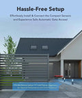 Infrared Beam Sensor Alarm Kit For Home Security 12 And 24V Waterproof Transmitter installed on outdoor gate for security