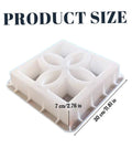 12x12x3 Inch Plastic Concrete Mold Square Window Shape For Wall Yard And Patio Garden Decor Durable Cement Casting Mold