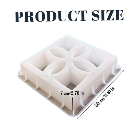 12x12x3 Inch Plastic Concrete Mold Square Window Shape For Wall Yard And Patio Garden Decor Durable Cement Casting Mold