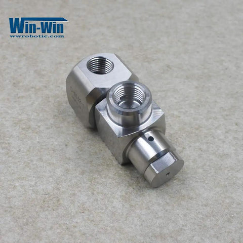 Waterjet 90 Degree Pure Water Swivel Valve For Water Jet Machines Heavy Duty Stainless Steel Connector High Flow Rotary Valve