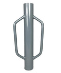 Heavy Duty 24 Inch Post Driver Rammer For Installing Fence Posts Up To 2.5 Inches With Ergonomic Closed Handles, front view