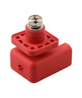 Tough As Nails 200 Amp Lithium Terminal Connector With Threaded Wiring and High Voltage Power Adapter For EV Battery Packs Red, pure copper.