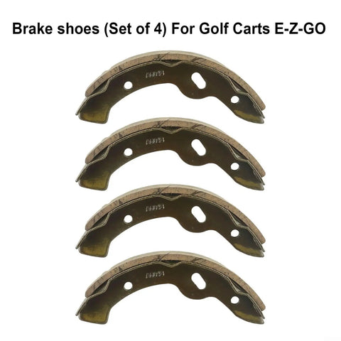 Brake Shoes For EZGO Golf Cart 1997 Up Medalist Gas And 2008 Up Steel Replacement Parts 4 Pack Compatible With TXT RXV