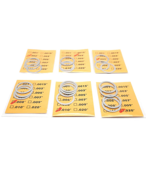 11/16 By 24 Barrel Shim Kit For 450 Bushmaster And.458 Caliber Barrels, M1A M14 Gas System Shims, 20 Pack displayed on cards.