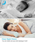 Parent monitoring baby with 1080P Indoor Security Cam With 360 Degree PTZ, Two Way Audio, Night Vision, 2.4G WiFi