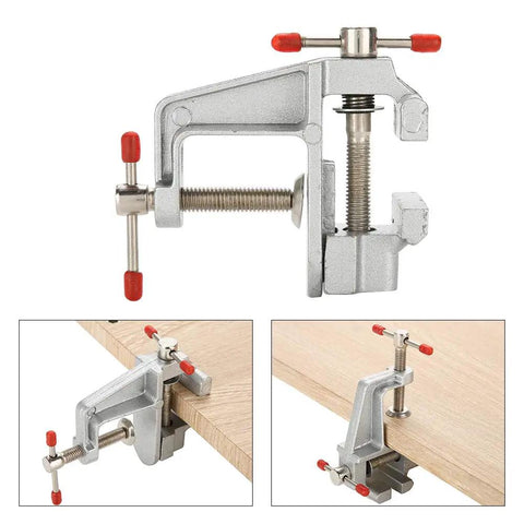 Ultra Portable Aluminum Mini Vise Clamp For Jewelry Making And Small Repairs On Your Workbench Easy Adjustable Precision Clamp