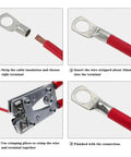 Rock Solid 110 Piece Wire Crimp Connector Kit With Tinned Copper Ring Terminals For Battery Connections That Will Make Your Wiring Project Run Smooth And Stay Secure Without The Headaches, red wire crimped to ring terminal