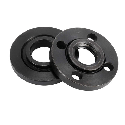Angle Grinder Flange Wrench And Six Flange Nuts Kit 5/8-11 Fits Dewalt Makita Bosch Black Decker Ryobi Durable Steel Black components