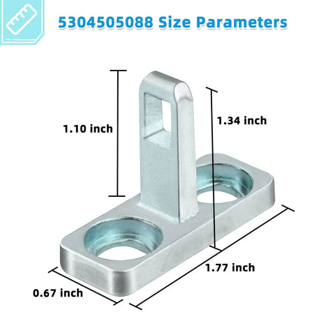 Washer Door Latch And Door Strike Replacement Part For Front Load Washers Easy Install No Fuss Fix Replaces 4452319 PS11766033 AP6031188 Fits A Wide Range Of Models 5304505088 And More, 1.77 inch metal strike