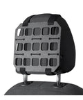 Beefy Car Headrest MOLLE Panel Organizer with Quick Install Webbing Tactical Seat Back Gear Rack on SUV headrest, black ABS