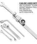 Heavy Duty Steel Wrench Extender Bar 15 Inches Long For Extra Leverage And Torque Adapter Extension Wrench For Pros And DIY Handymen