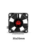 Ultra Fast RC Motor Cooling Fan With High Speed Heatsink 28000 RPM 6V To 8.5V, 35x35mm, for One Tenth One Eighth RC Cars