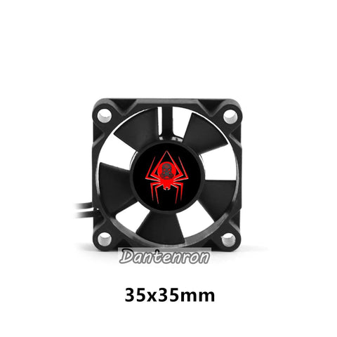 Ultra Fast RC Motor Cooling Fan With High Speed Heatsink 28000 RPM 6V To 8.5V, 35x35mm, for One Tenth One Eighth RC Cars