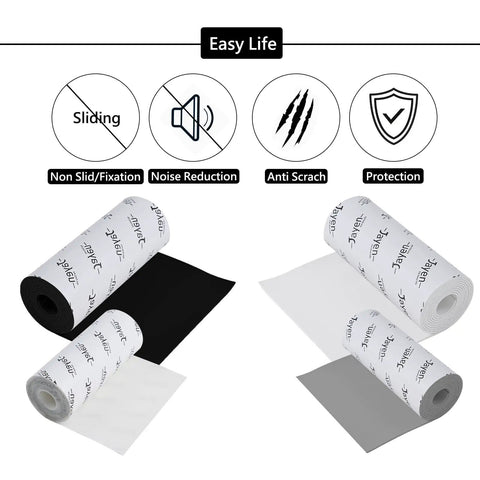 No Slip Self Adhesive Silicone Cuttable Furniture Pads For Sofas Tables And Appliances Eco Friendly Floor Protectors