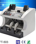 Heavy Duty Automatic Money Counter With Sharp Led Display, desktop design, handles massive stacks, ideal for banks and retail.