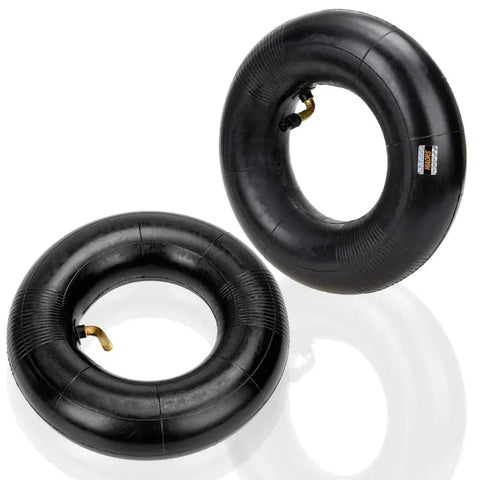 9X3.50-4 And 2.80-4 2.50-4 Beefed Up Heavy Duty Inner Tubes With Bent Valve Stem For Hand Trucks Utility Carts Lawn Mowers Wheelbarrows
