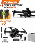 4K FPV Drone With Triple Camera System And Optical Flow Stabilization Obstacle Avoidance Long Range RC Quadcopter package
