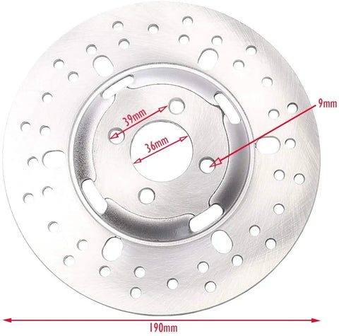 190mm brake disc rotor from 32 Inch Rear Axle Kit For DIY 110cc To 200cc ATVs Quads Go Karts Golf Carts And Drift Trikes
