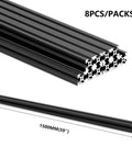 Heavy Duty 1010 Aluminum Extrusion T Slot 1500mm Black 8 Pack For DIY Frames Enclosures And CNC Projects, 8 pcs shown
