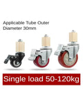 Set Of Four Premium Three Inch Stainless Steel Swivel Casters With Secure Brake Lock Adapts To 30mm Square Tube For Furniture And Cart Builds Gonna Roll Like A Dream Daily with black and red wheels