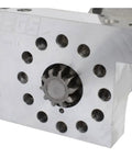 Gritty Lightweight Mini Starter Built For Small Block And Big Block Chevy Motors With Zero Fuss Straight Bolt On Mount close-up of gear and holes.