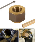 Brass Prop Nut Kit For Inboard Boats - Heavy-Duty Propeller Hardware For 1 Inch And 1-1/8 Inch Shafts - Easy Install - Replaces 5008