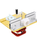 Heavy Duty Steel Router Lift Base With Two Inch Travel Dead On Height Control For Carving Routing And Chamfering Tasks, detailed view.