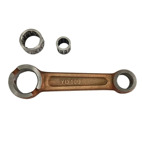 YD100 Connecting Rod With Needle Bearing Set For 2 Stroke Gas Motorized Bicycle, Fits YD100 And LD100 Motors, silver rod