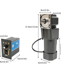 Right Angle Gear Motor 120W 30K Ratio Variable Speed Drive With 90 Degree Output For Conveyor Systems And Workshop Machinery 110V