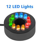 12 LED lights on 15W Submersible Water Pump With Dope LED Lights 260GPH For Pond Aquarium Water Feature Outdoor Fountain