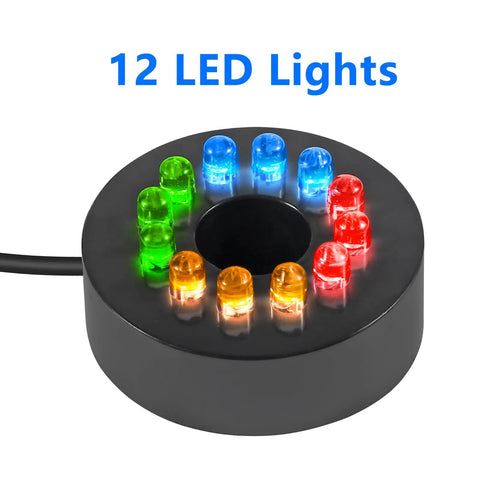 12 LED lights on 15W Submersible Water Pump With Dope LED Lights 260GPH For Pond Aquarium Water Feature Outdoor Fountain