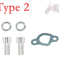 Exhaust Muffler Pipe Mounting Hardware Studs Kit For Coleman CT200U BT200X KT196 Predator 212 Baja MB200 Mini Bike And Go Kart Engines