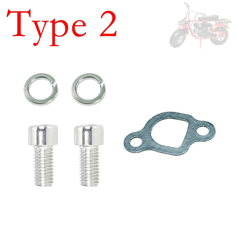 Exhaust Muffler Pipe Mounting Hardware Studs Kit For Coleman CT200U BT200X KT196 Predator 212 Baja MB200 Mini Bike And Go Kart Engines