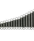 Heavy Duty Stainless Steel Tension Springs With Hooks For Automotive And Industrial Projects, 4X1mm Coiled Extension Springs Pack Of 10 displayed in a variety of sizes.