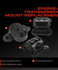 Heavy Duty Engine Motor Mount And Transmission Mount Kit Set Of 3 For Chevy Astro Gmc Safari 1994 2005 showing three mounts view.