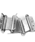 Two Pack 3 To 5 Inch Double Action Spring Door Hinges Stainless Steel Rebound Silent Hydraulic Buffer Soft Close For Beefy Heavy Duty Doors