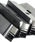 Close-up of HSS Pipe Die Set 2-1/2 To 4 Inches For RIDGID Die Heads 714 And 911, Compatible With 1224, Replacement Part 26192.
