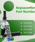 Image of Heavy Duty Golf Cart Steering Gearbox Assembly For TXT Medalist 1994 2001 Fits 70314-G01 70314-G02 parts list