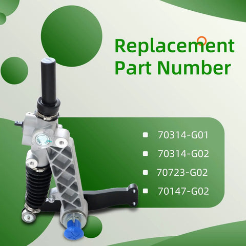 Image of Heavy Duty Golf Cart Steering Gearbox Assembly For TXT Medalist 1994 2001 Fits 70314-G01 70314-G02 parts list