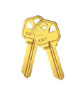 Brass Finish KW1 Uncut Key Blanks Pack Of 50 For Locksmiths Durable Brass Blank Keys Ready To Cut And Customize Premium KW1 Blank Keys