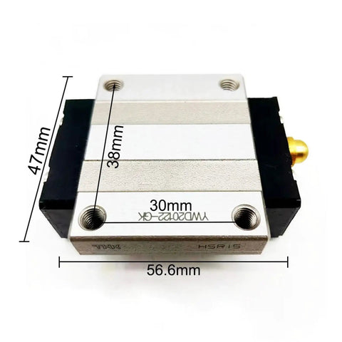 Pro Grade Linear Guide System With HSR15 And HSR15A Linear Block And GK Linear Bearing High Precision Motion Guide, size details