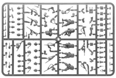 Sprue sheet of Bolt Action Italian Army and Blackshirts 1 To 56 Scale Tabletop Miniatures Set Epic World War II Soldiers Plastic Paintable