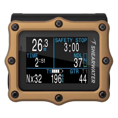 Premium Titanium Dive Computer With 2.2 Inch Display, Optional Air Integration For Real Time Gas Monitoring, customizable dashboards