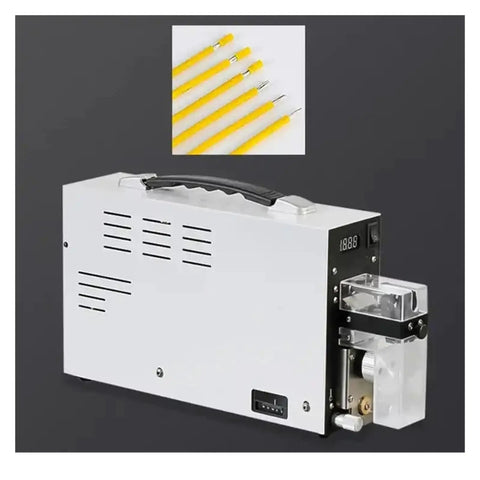 Heavy Duty Electric Wire Stripper Machine For Fast Cable Prepping with digital display and handle for easy transport.