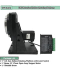 Kickin Serious Torque With This Fourth Axis Electric Rotary Table featuring a stepper motor and driver for CNC milling.