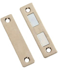 Ultra Strong Magnetic Cabinet Catch Latch With Screws For Closet Cupboard Doors 65x16mm Silver Steel No Slam Door Stop