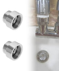 Two Pack Half Inch BSP Stainless Steel Male To Female Pipe Thread Extension Adapters For Water Main And Home Plumbing Fittings Easy Connect