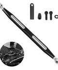 Beefed Up Shifter Linkage For Harley Touring Models 1986 To 2024 With Extended Reach Forward Controls Improve Shifting Smoothness And Quick Gear Changes For Touring Bikes With Easy Install And Durable Build, black metal shift linkage with hardware